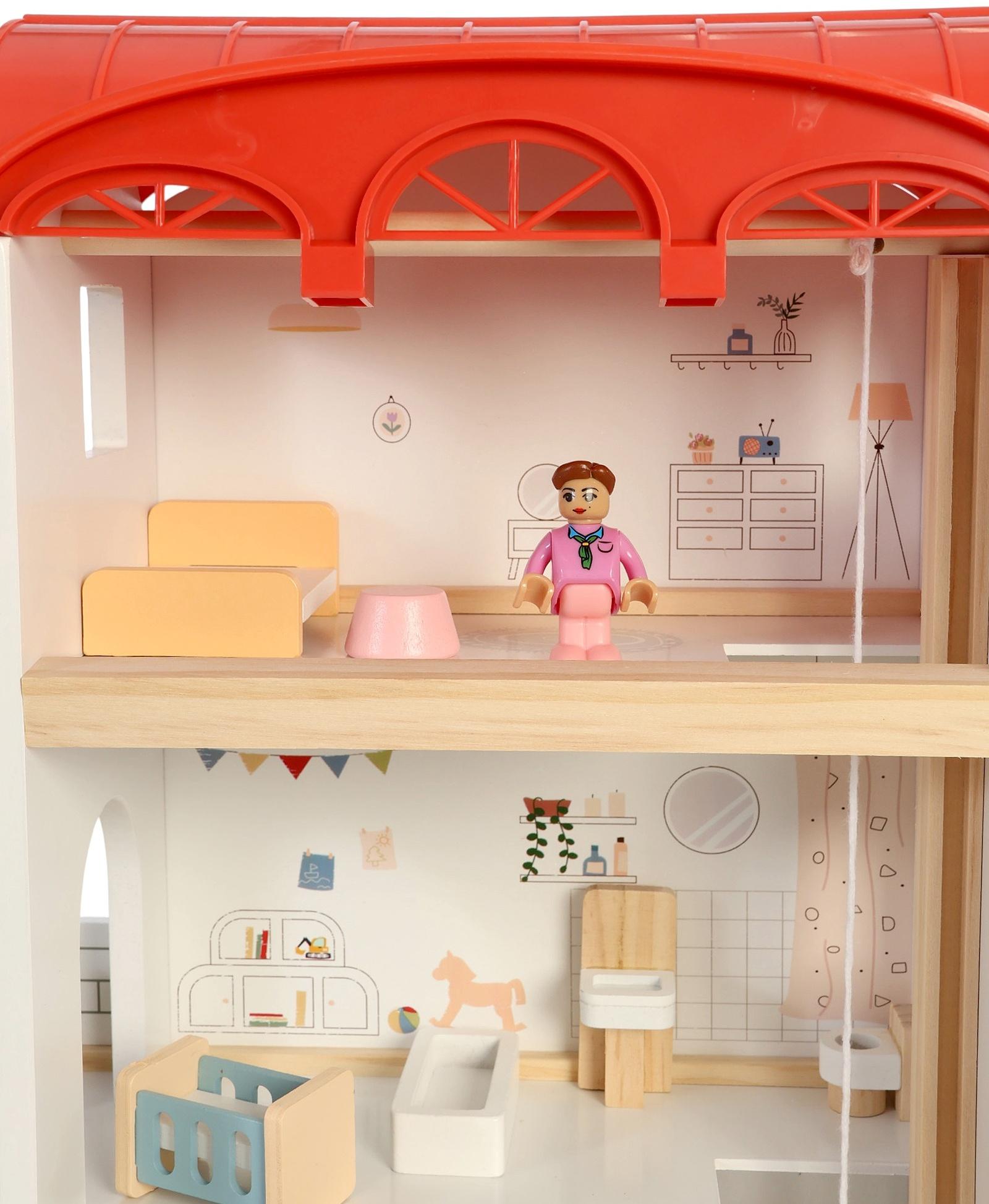 Кукольный домик с мебелью