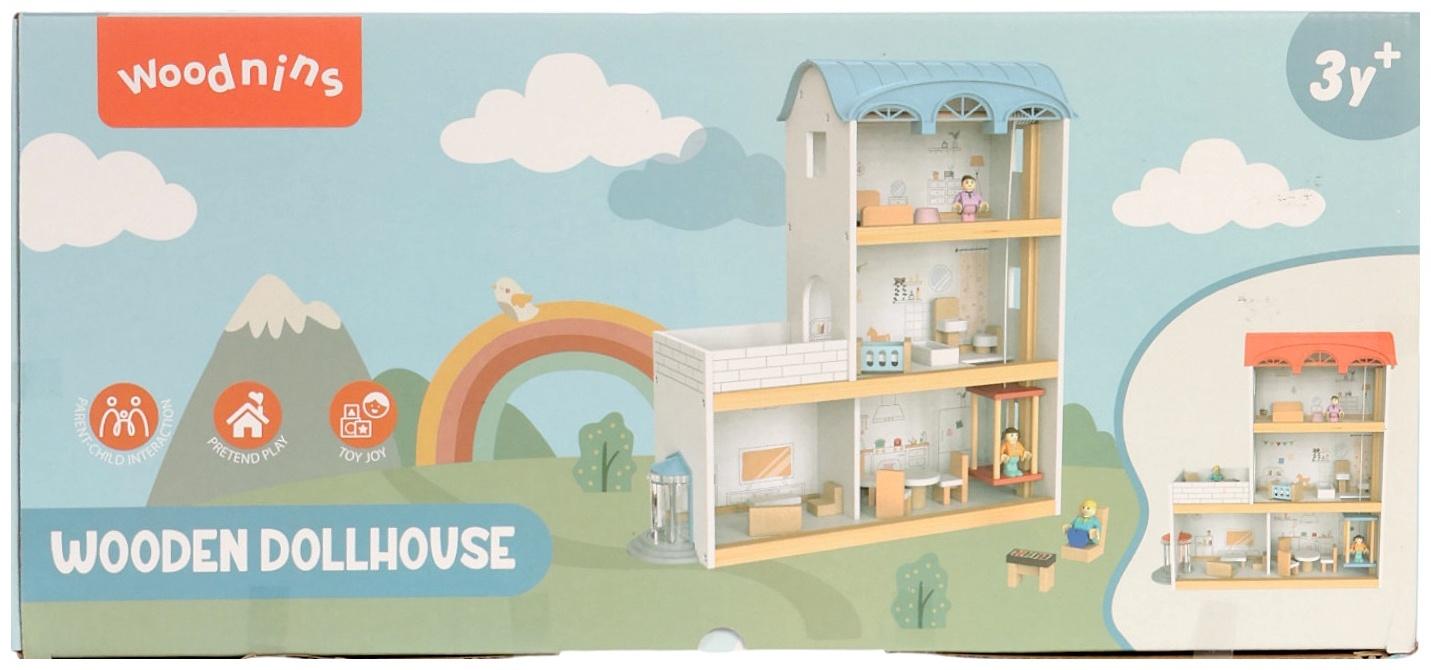 Кукольный домик с мебелью