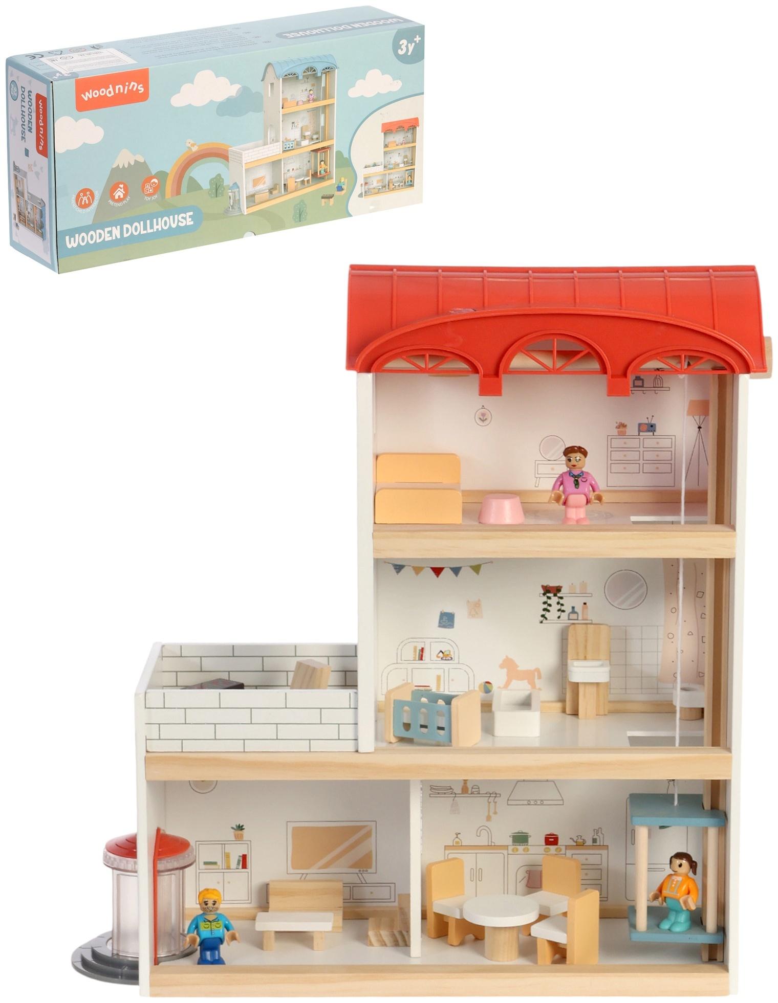 Кукольный домик с мебелью