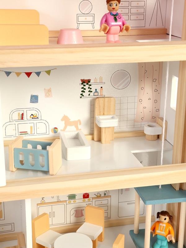 Кукольный домик с мебелью