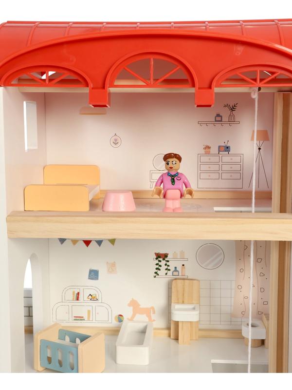 Кукольный домик с мебелью