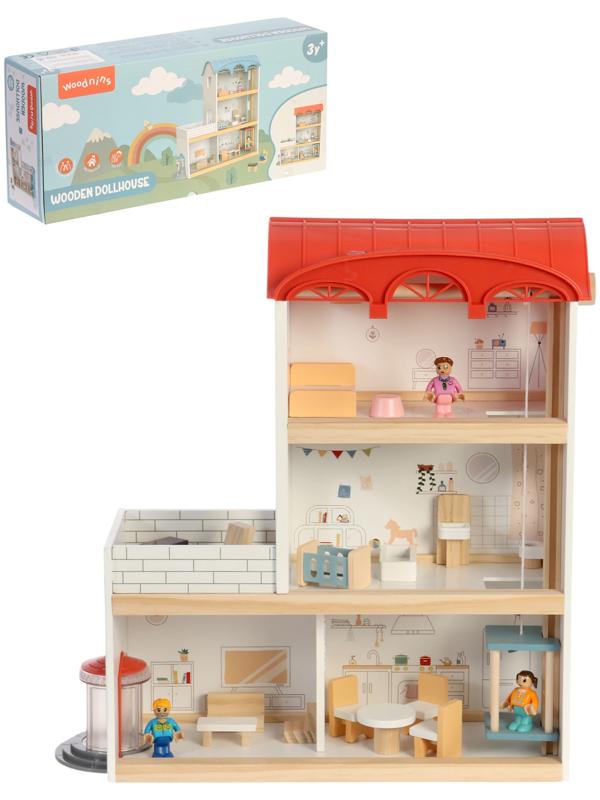 Кукольный домик с мебелью