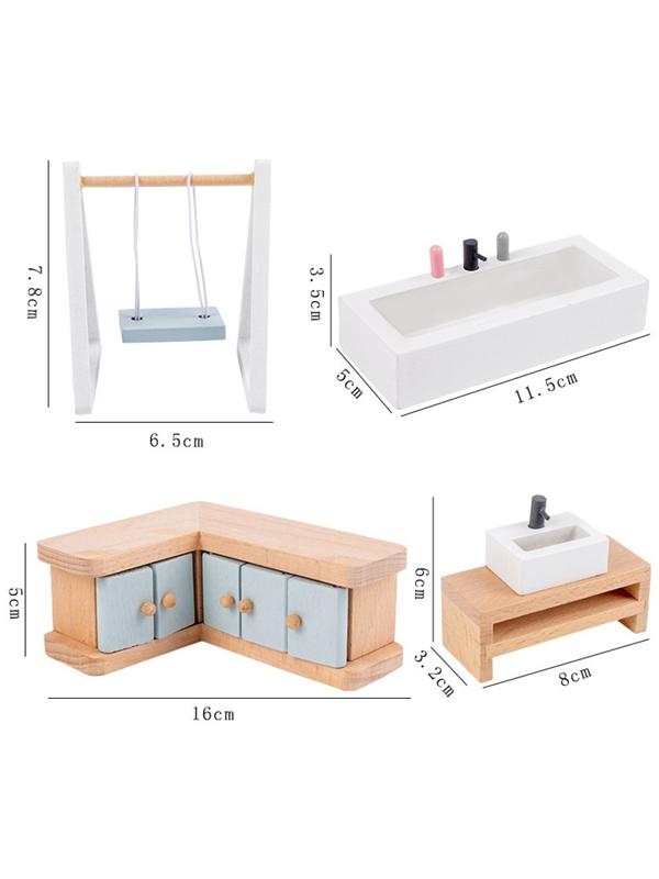 Кукольный домик с мебелью