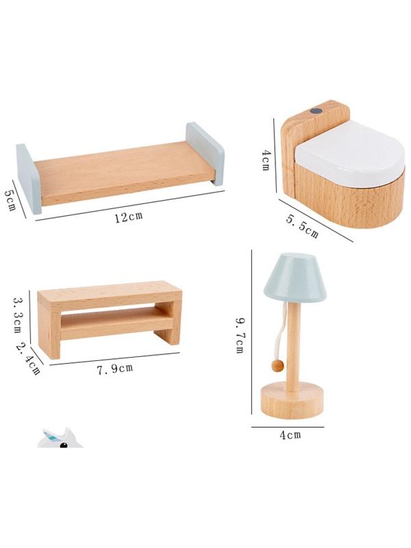 Кукольный домик с мебелью