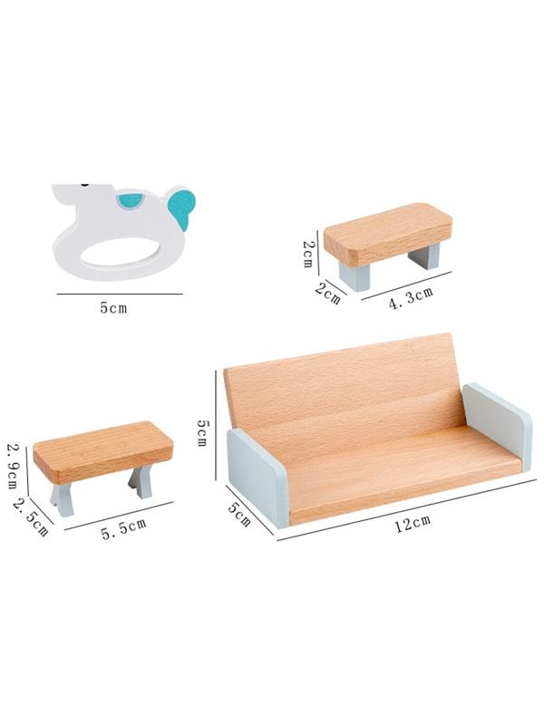 Кукольный домик с мебелью