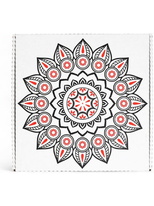 Коробка для набора барбекю, 32.5×33.5×5 см, картонная, квадратная