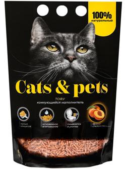 Наполнитель комкующийся ТОФУ, Персик