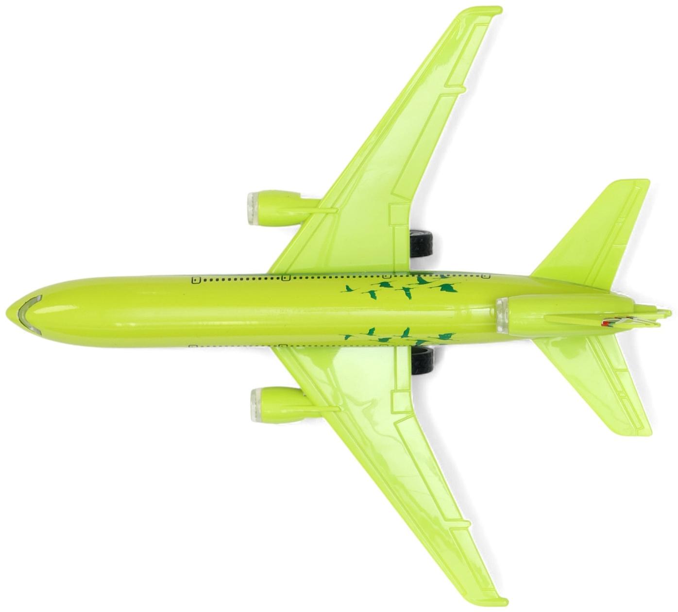 Самолёт металлический «Авиалайнер», инерция, свет, звук