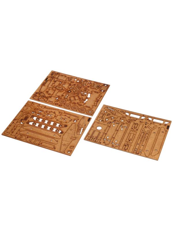 Конструктор 3D модель «Военный транспорт», 91 деталь, деревянный