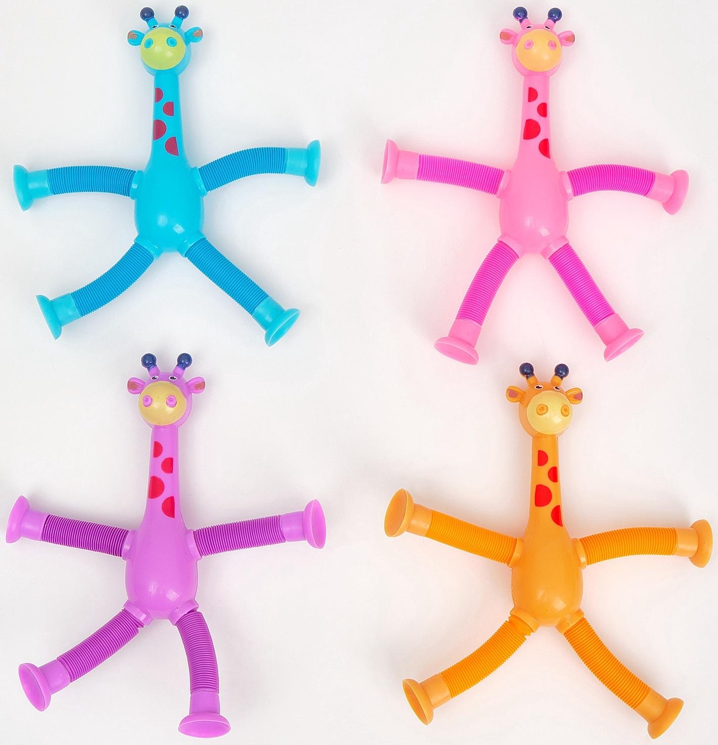 Антистресс - игрушка Pop Tubes «Жирафики», набор 4 шт.
