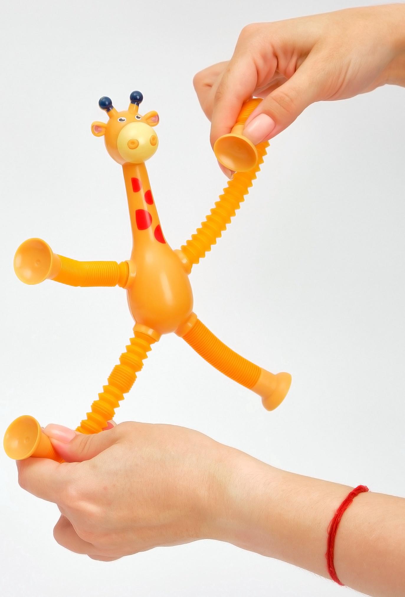 Антистресс - игрушка Pop Tubes «Жирафики», набор 4 шт.