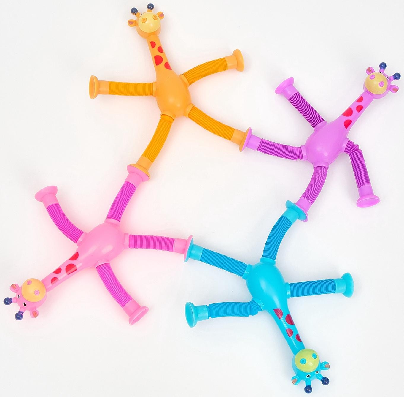 Антистресс - игрушка Pop Tubes «Жирафики», набор 4 шт.