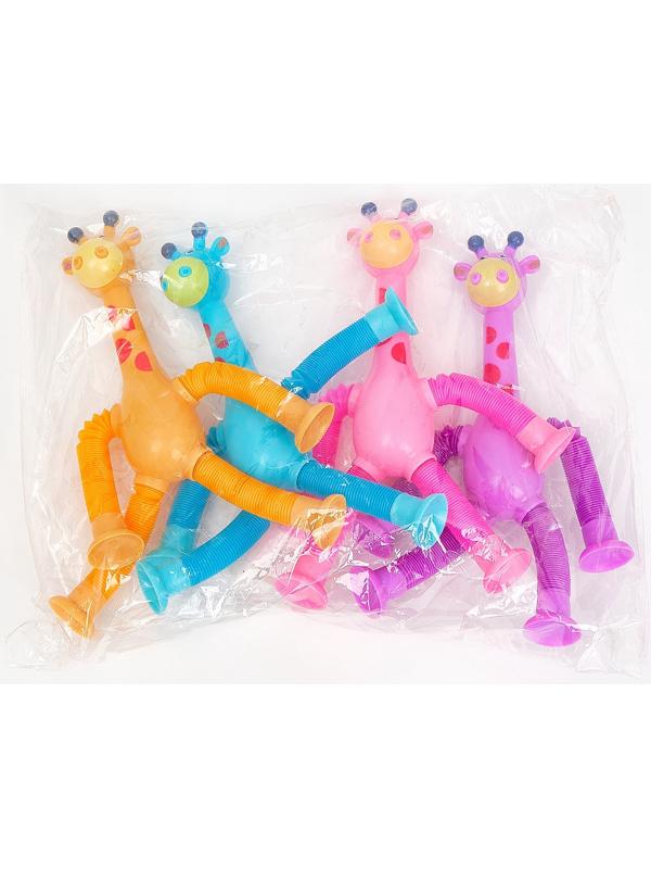Антистресс - игрушка Pop Tubes «Жирафики», набор 4 шт.