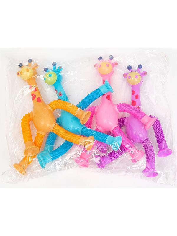Антистресс - игрушка Pop Tubes «Жирафики», набор 4 шт.
