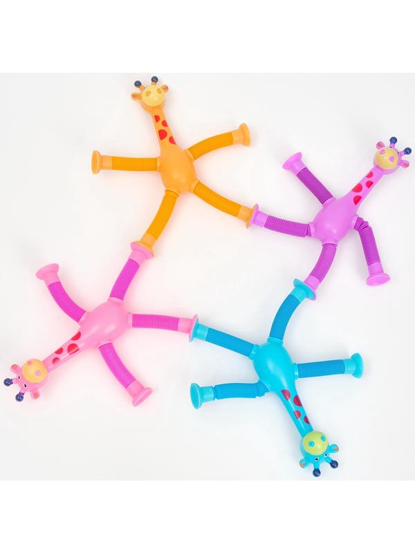 Антистресс - игрушка Pop Tubes «Жирафики», набор 4 шт.