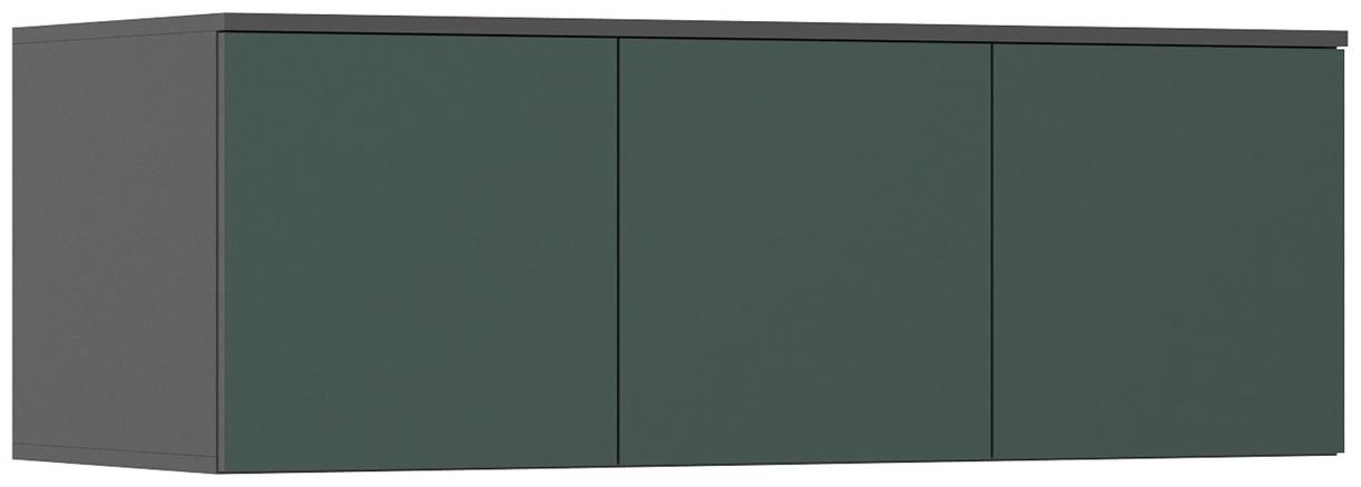 Шкаф – антресоль для трёхстворчатого шкафа «Норд», 1200×510×418 мм, цвет изумруд/графит