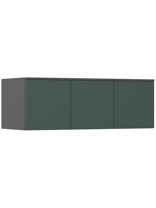 Шкаф – антресоль для трёхстворчатого шкафа «Норд», 1200×510×418 мм, цвет изумруд/графит