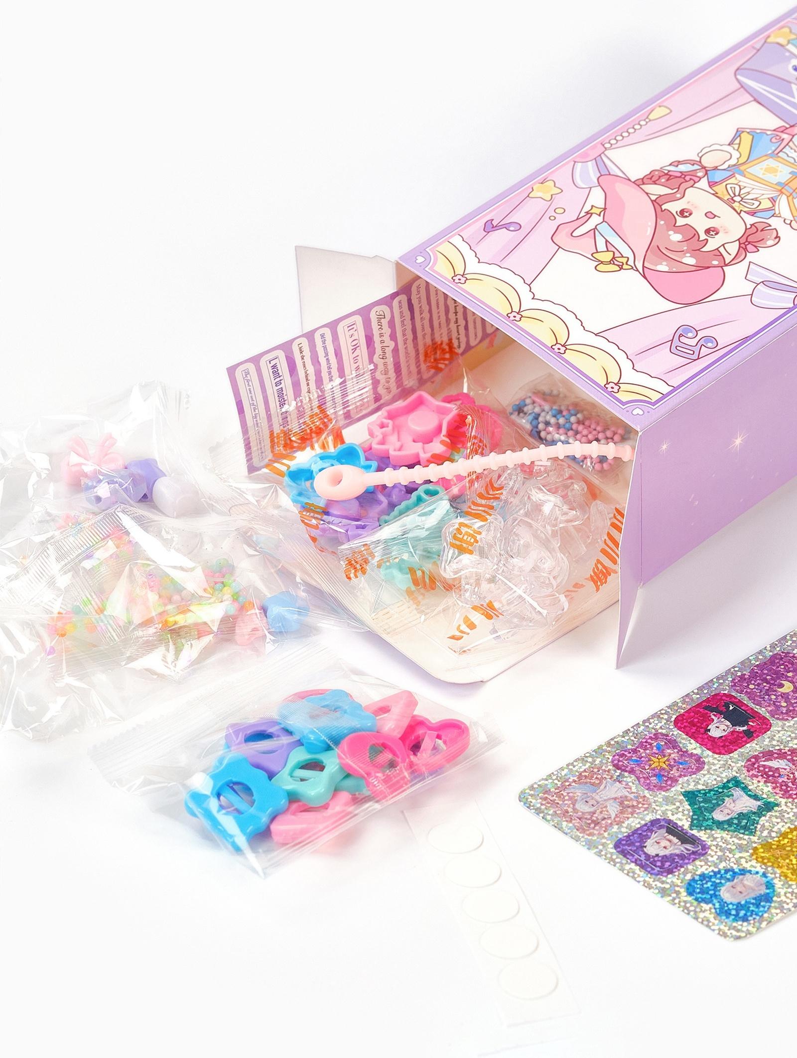 Набор для создания украшений детский Выбражулька «Волшебная книга», 73 в 1, кольца, брелоки