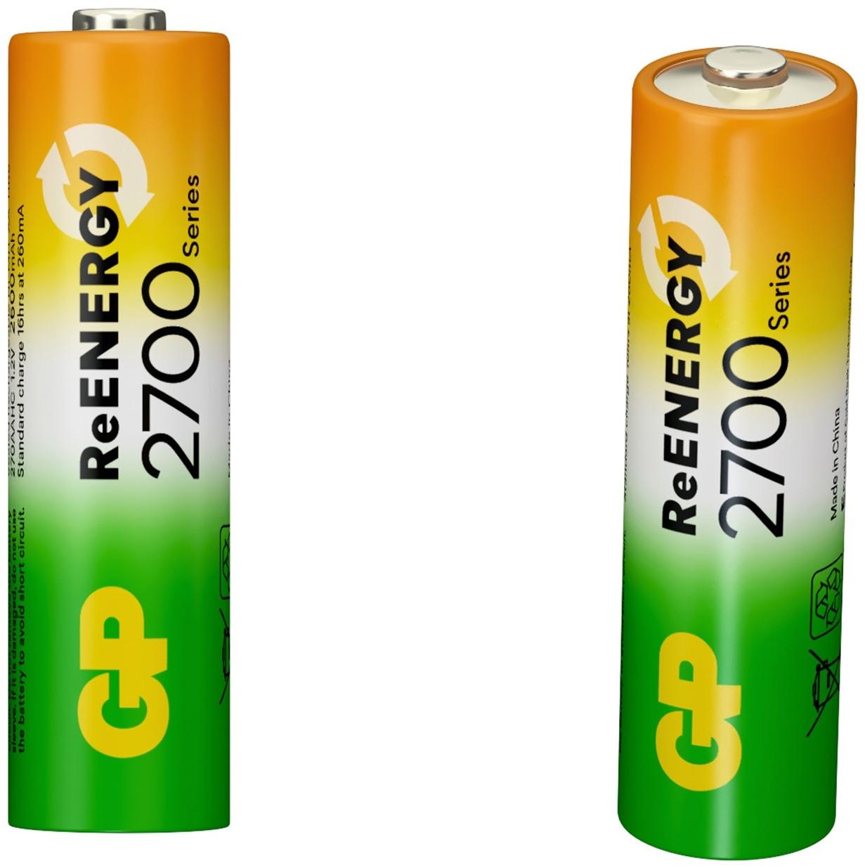 Аккумулятор GP, Ni-Mh, AA, HR6-4BL, 1.2В, 2700 мАч, блистер, 4 шт.