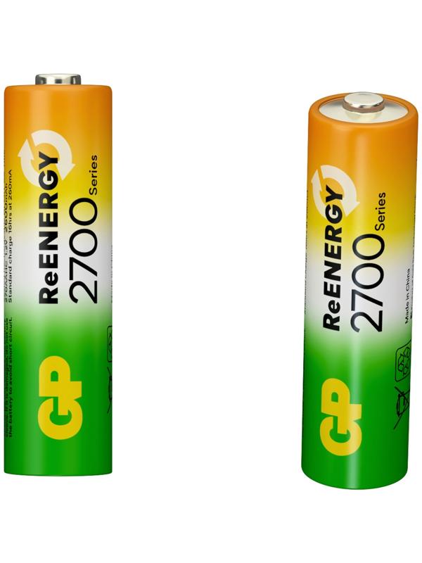 Аккумулятор GP, Ni-Mh, AA, HR6-4BL, 1.2В, 2700 мАч, блистер, 4 шт.