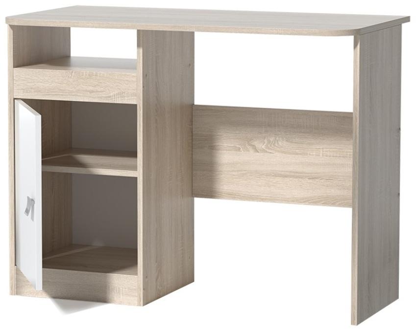 Стол письменный Галактика, Дуб сонома/Белый глянец