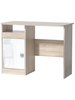 Стол письменный Галактика, Дуб сонома/Белый глянец