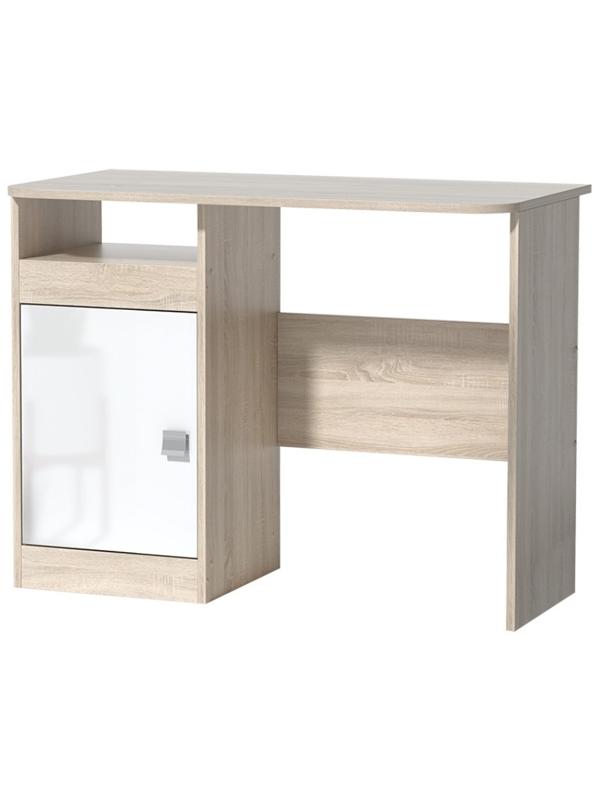 Стол письменный Галактика, Дуб сонома/Белый глянец