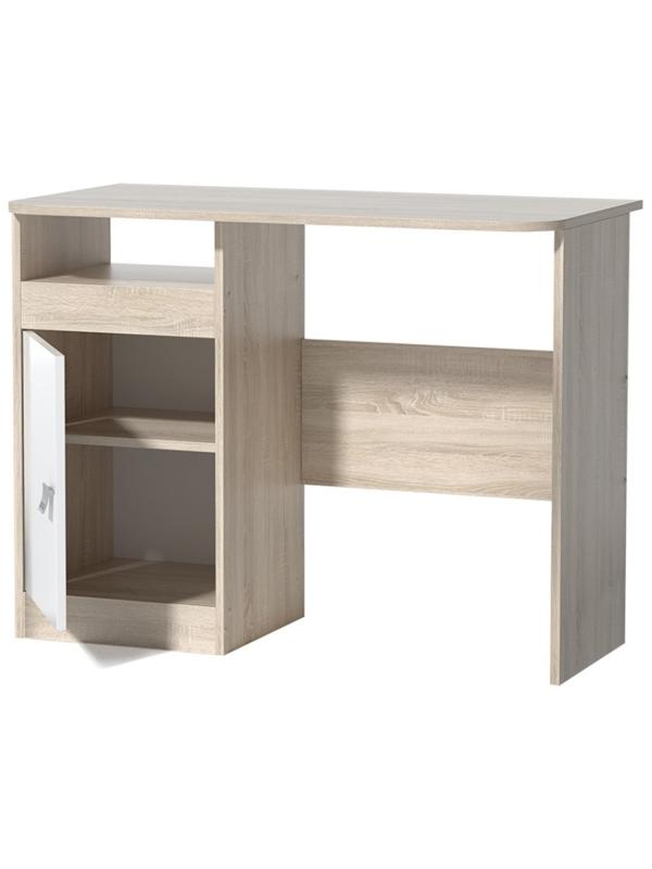 Стол письменный Галактика, Дуб сонома/Белый глянец