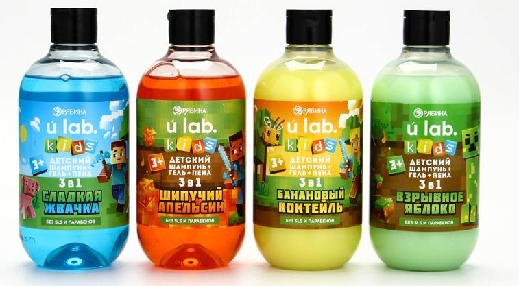 Детский шампунь-гель-пена 3в1, 500 мл, аромат сладкая жвачка