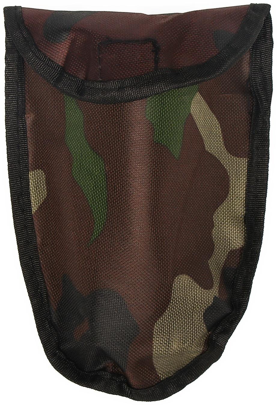 Лопата туристическая, L = 41 см, складная, пилка, металлический черенок с прорезиненной рукоятью, Greengo