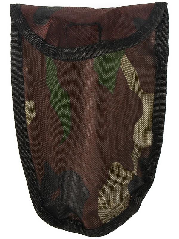 Лопата туристическая, L = 41 см, складная, пилка, металлический черенок с прорезиненной рукоятью, Greengo