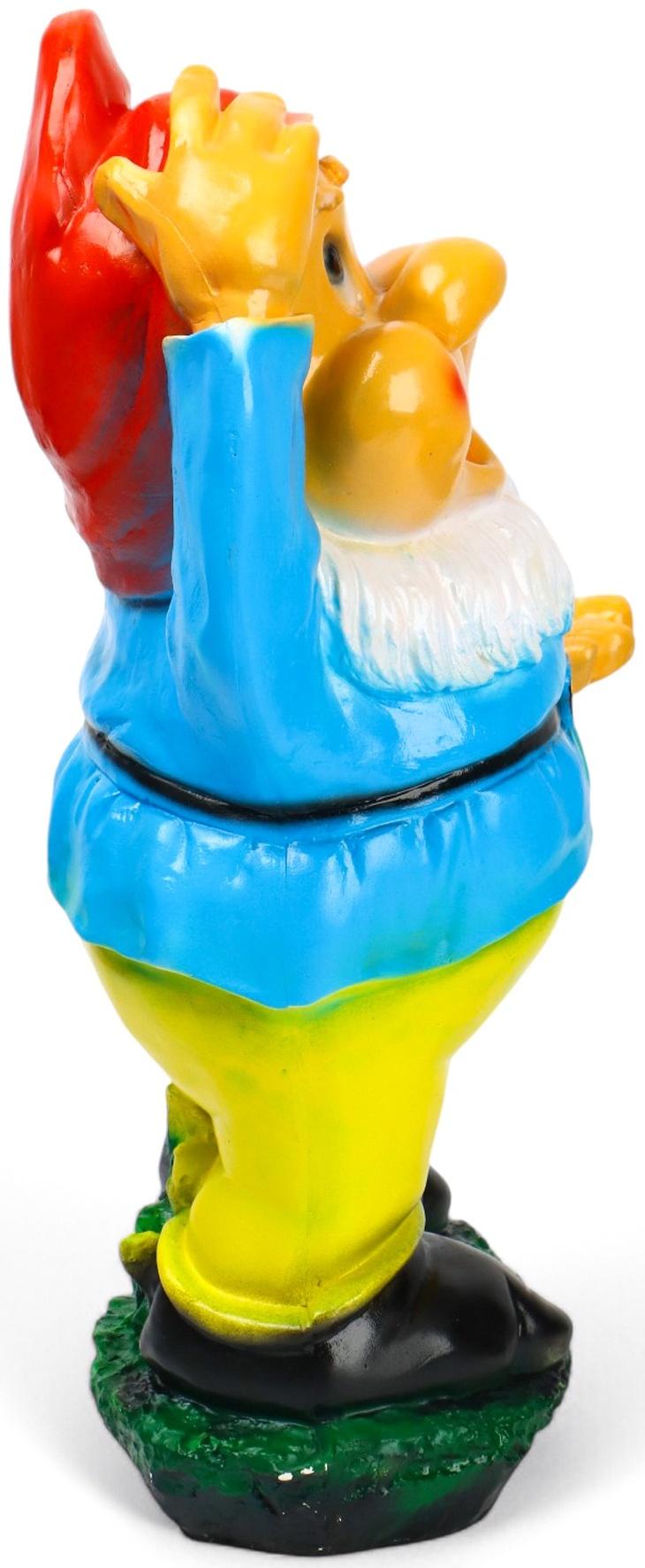 Садовая фигура из гипса «Гном с протянутой рукой», 25×21×43 см