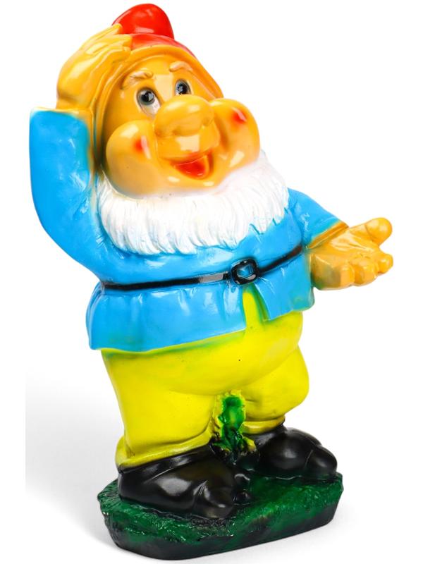 Садовая фигура из гипса «Гном с протянутой рукой», 25×21×43 см