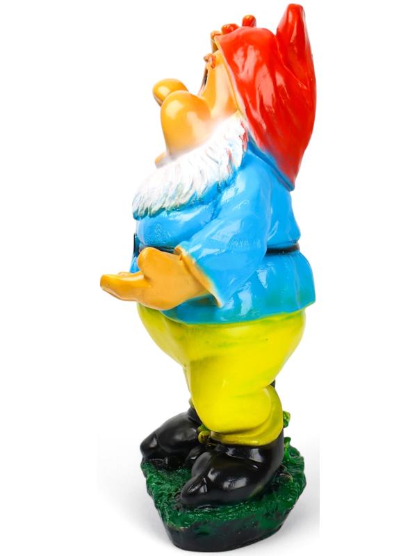 Садовая фигура из гипса «Гном с протянутой рукой», 25×21×43 см