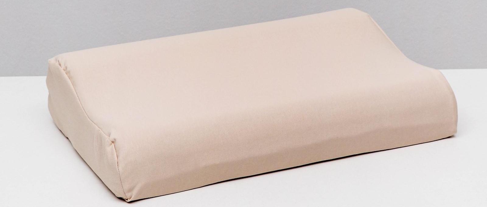 Подушка ортопедическая НТ-ПС-04, для взрослых, с эффектом памяти, размер 56×35×12/9 см