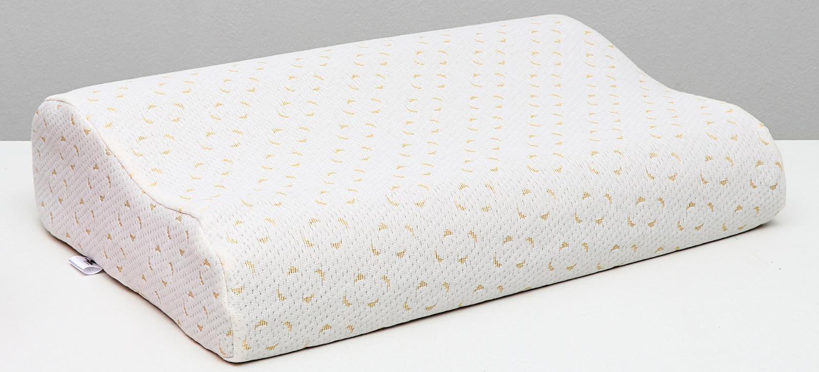 Подушка ортопедическая НТ-ПС-04, для взрослых, с эффектом памяти, размер 56×35×12/9 см