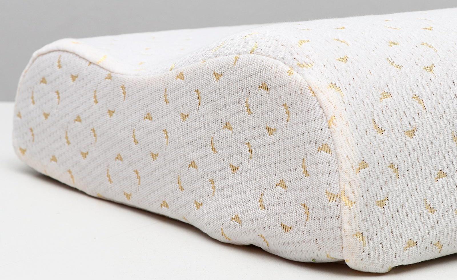 Подушка ортопедическая НТ-ПС-04, для взрослых, с эффектом памяти, размер 56×35×12/9 см