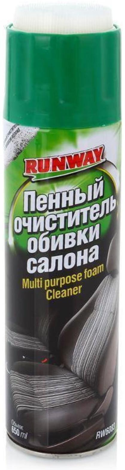Пенный очиститель RunWay, для обивки салона, аэрозоль, 650 мл RW6083
