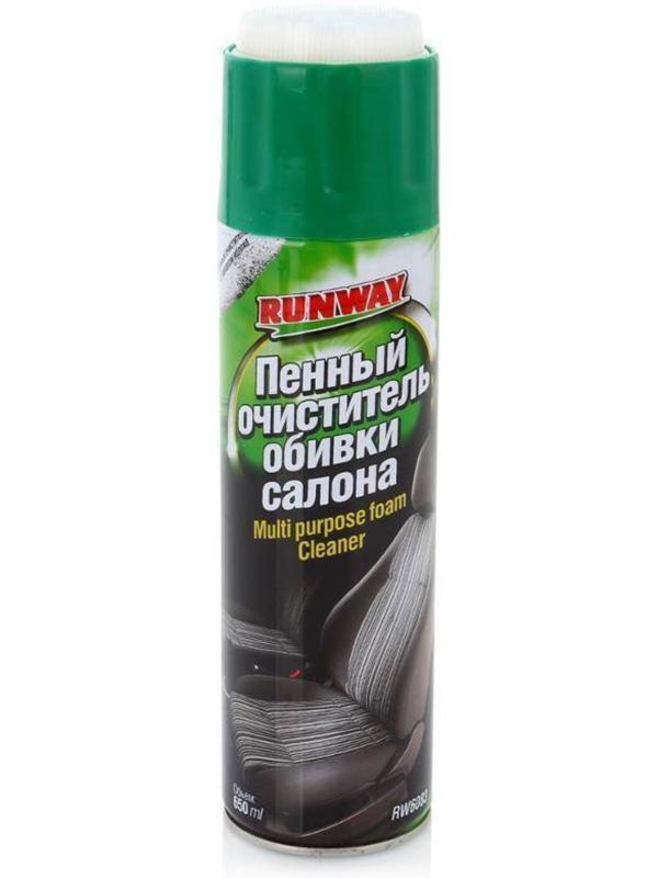 Пенный очиститель RunWay, для обивки салона, аэрозоль, 650 мл RW6083
