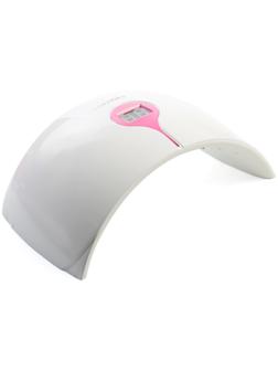 Лампа для гель-лака Luazon LUF-13, LED, 24 Вт, 15 диодов, дисплей, 220 В, бело-розовая