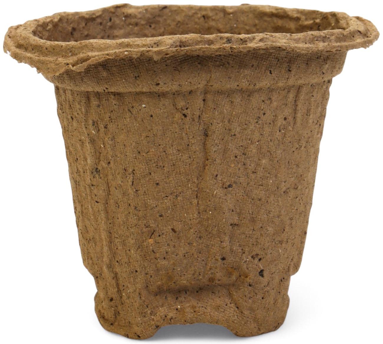 Горшок для рассады, 175 мл, d=8 см, h=8 см, торф, набор 10 шт.