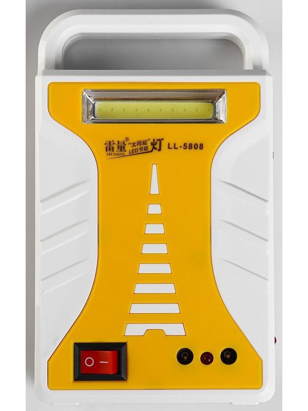 Фонарь аккумуляторный, с переноской лампы, выход USB, от сети, 15х5 см, микс