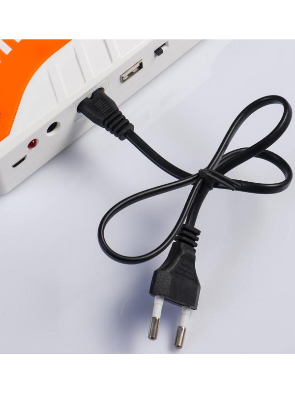 Фонарь аккумуляторный, с переноской лампы, выход USB, от сети, 15х5 см, микс