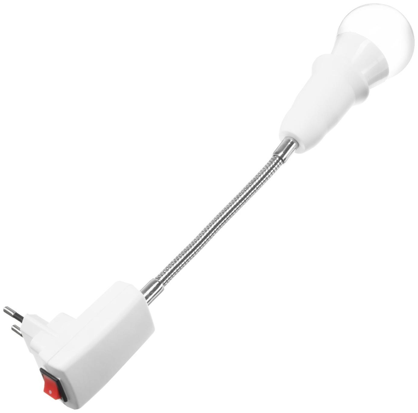 Светильник для растений 9 Вт, 7 мкмоль/с, гибкая ножка 15 см, выкл на корпусе