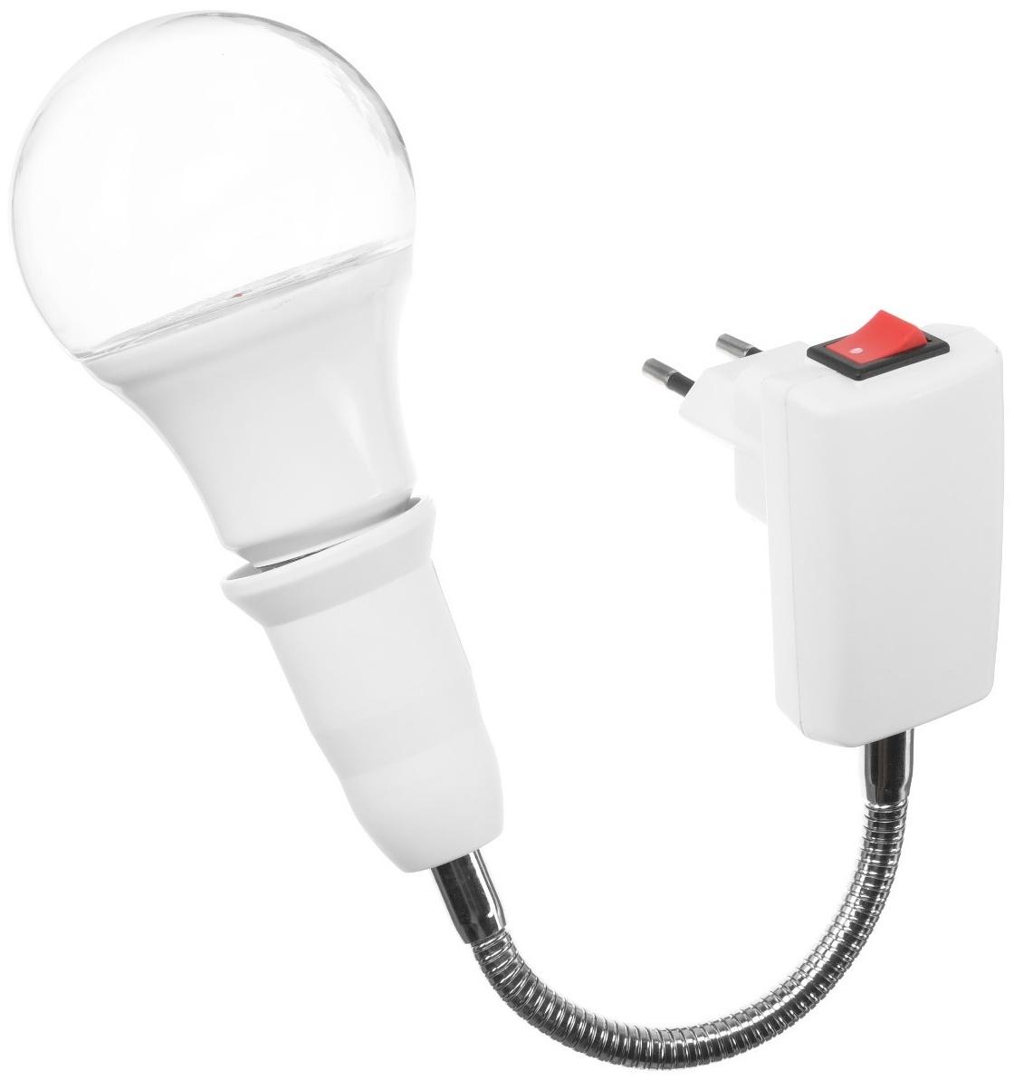 Светильник для растений 15 Вт, 12 мкмоль/с, гибкая ножка 15 см, выкл на корпусе