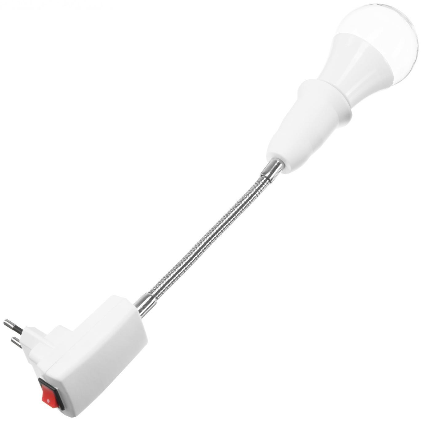 Светильник для растений 15 Вт, 12 мкмоль/с, гибкая ножка 15 см, выкл на корпусе