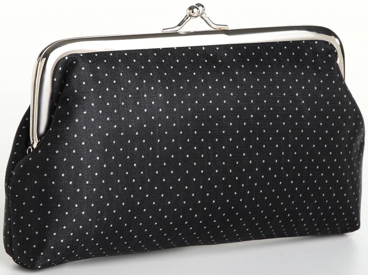 Косметичка на фермуаре, цвет чёрный