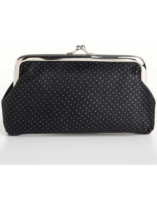 Косметичка на фермуаре, цвет чёрный