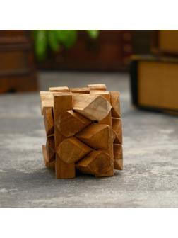 Головоломка из дерева «Стена», 12 частей, 6×6×8 см