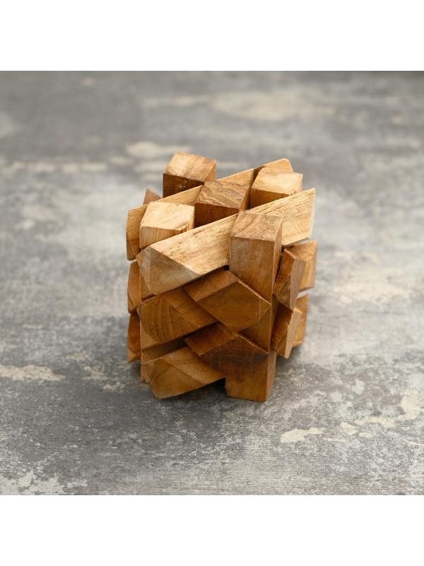 Головоломка из дерева «Стена», 12 частей, 6×6×8 см